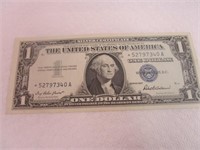 1957 Silver Certificate Star Note Crisp