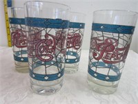 Set Of Vintage Pepsi Glasses