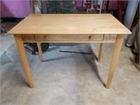 Natural Maple Desk with Drawer
