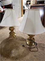 Set of Brass Table Lamps