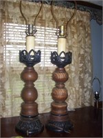 TALL 30 INCH PAIR OF LAMPS