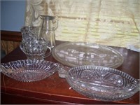 MISC. LOT OF CLEAR GLASSWARE