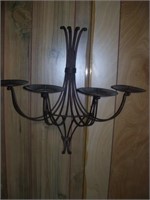 METAL WALL MOUNT - 4 SECTION CANDLE HOLDER