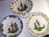 VINTAGE BLUE RIDGE FRENCH PEASANT DISHES