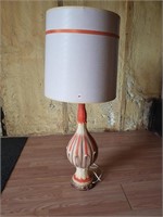 Vintage orange/taupe Lamp