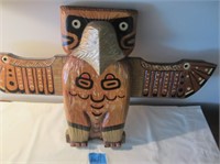 Wooden Handmade Eagle Spirity Plaque