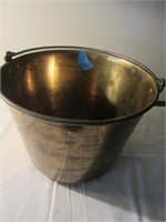 Masterbury Brass Bucket W/ Handle (13" x 8")