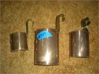 3 Copper Measures (made in England)
