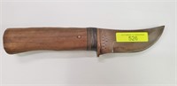 STAMPED INDIAN POLICE 8.5" WOOD HANDLE KNIFE