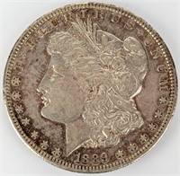 Coin 1889-S Morgan Silver Dollar Nice!