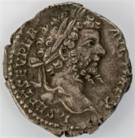 Coin 193-211 AD  Ancient Silver Denarius