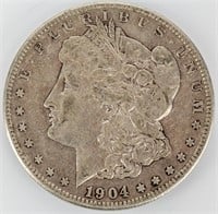 Coin 1904-S Morgan Silver Dollar Extra Fine