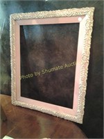 Fancy mirror painted pink and gold
