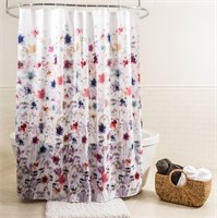 Splash Home Prisma Polyester Fabric Shower Curtain