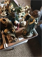 Two Holy Family Figurines