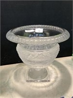 LARGE CRYSTAL DECORATED VASE WITH BERRIES