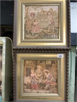 PAIR OF FRENCH STYLE FRAMED TAPESTRY'S