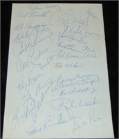 1973 Mets Old Timers Game Autographs.