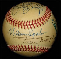 Hall of Fame and Star Signed Baseball.