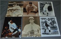 Hall of Fame Baseball Photo Lot.