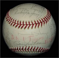 1975 Detroit Tigers Team Signed Baseball w/JSA LOA