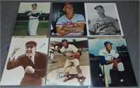 Baseball Hall of Fame Players. Signed Photos.