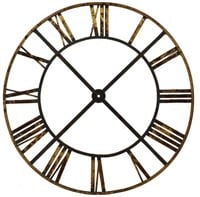 FRENCH IRON CLOCK TOWER FACE, 69"DIAM