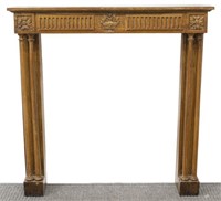 FRENCH ARCHITECTURAL OAK FIREPLACE SURROUND