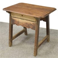 SMALL RUSTIC SPANISH MIXED WOOD TABLE