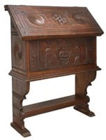 HIGHLY CARVED FRENCH CABINET, 19TH C.