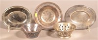 5 Various Pieces Of Stamped PRR Silver Plate