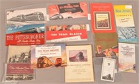 12 Vintage Various Pieces Of Train Ephemera