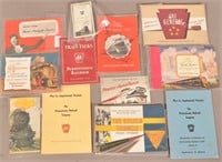 12 Vintage Various Pieces Of Train Ephemera