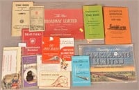 13 Vintage Various Pieces For Train Ephemera
