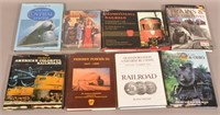 8 RR Related Hard Bound Books. Cond. Good.
