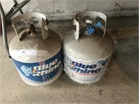 2 Blue Rhino Propane Bottles