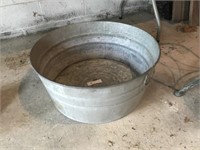 Early Galvanized Wash Tub