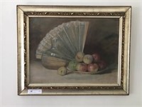 Vintage Oil on Canvas Still Life