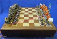 "friends of NRA" chess set (turkey & pheasant)