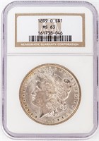 Coin 1899-O Morgan Silver Dollar NGC MS63