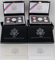 Coin 2 U.S. Premier Silver Proof Sets1997 & 98