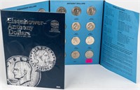 Coin Eisenhower & SBA  Dollar Set in Binder