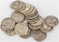Coin 25 Washington 90% Silver Quarters