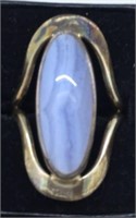 Dominique Dinouart Sterling ring, with stone