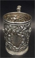 Sterling silver Stieff Repousse cup