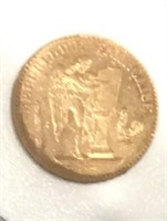 1878A 20 Franc gold coin