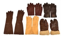 Collection of U.S. Army Air Corps Flying Gloves