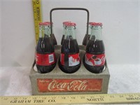 Coca Cola Aluminum Carrier With Bottles