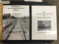 Pair of local history books. Port Stanley and