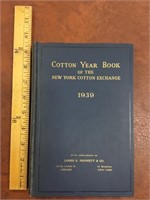 1939 New York Exchange Cotton Yearbook.